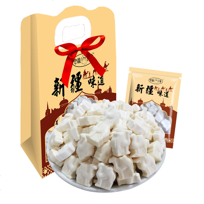 新疆骆驼奶片糖特产草原羊奶贝奶酪干吃片牛初童高钙食 羊奶贝