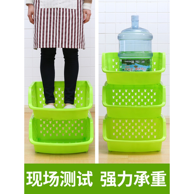 厨房置物架落地多层玩具收纳架蔬菜储物架用品菜篮子家用大全高清大图