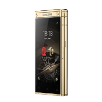 三星 SM-W2018 心系天下 移动联通电信4G全网通 6GB+64GB 翻盖手机 商务手机 成功人士 大气 雅金