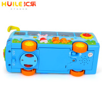 汇乐玩具(HUILE TOYS)欢乐音控校巴 908 益智音乐电动玩具车语音儿童玩具汽车
