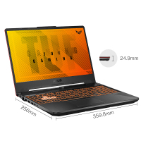 华硕(ASUS) 飞行堡垒8代 FX506 十代酷睿i5 15.6英寸游戏本笔记本电脑(i5-10300H 8G 512GSSD GTX1650 4G 144Hz)