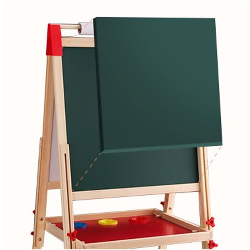 写字板儿童画画板支架式家用双面磁性宝宝涂鸦板画架可升降小黑板创意