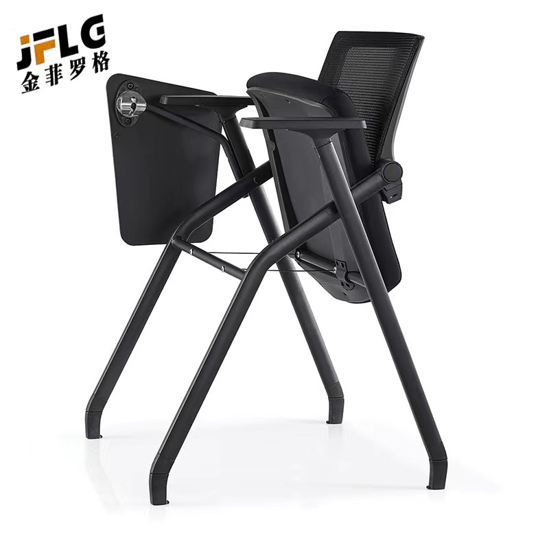苏宁 金菲罗格 办公家具折叠培训会议椅带写字板椅子高清大图