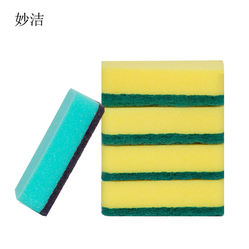 妙洁 海绵 (一般厨具用) 百洁 布 4+1片装 MHS4(单位:袋)
