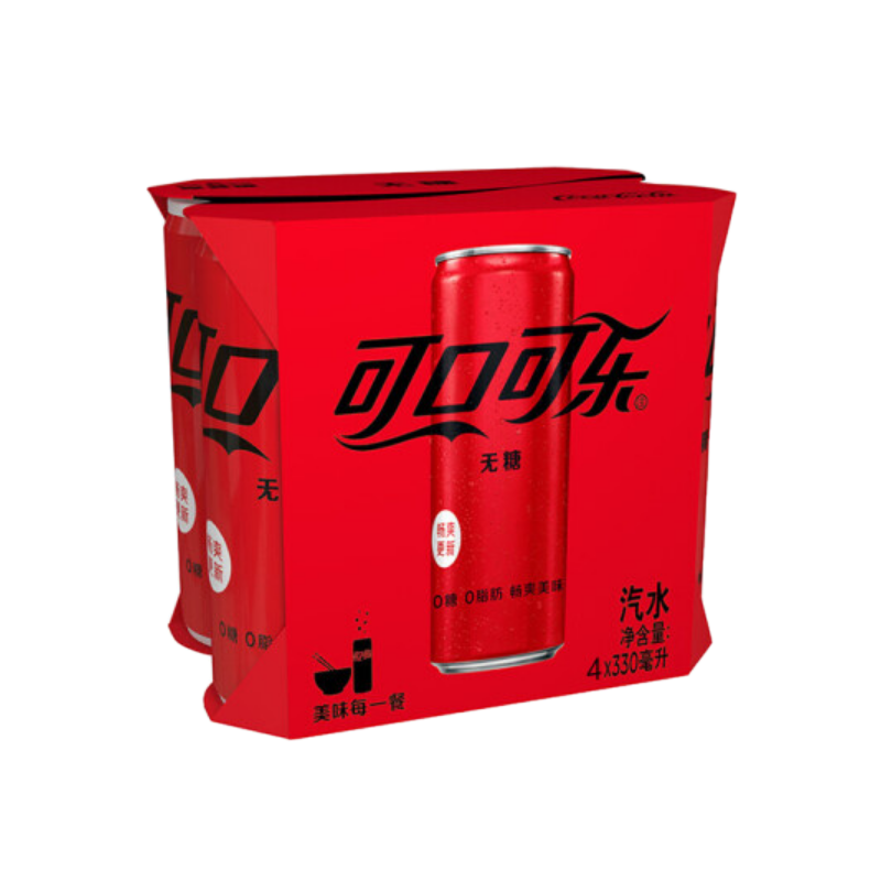 摩登罐4连包零度可乐