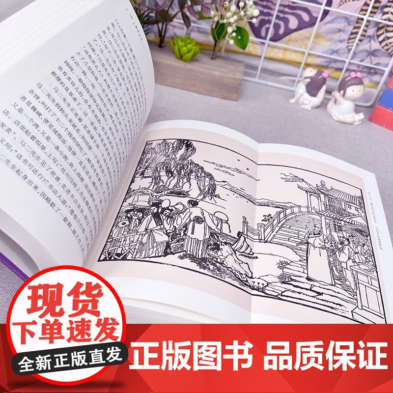 儒林外史 吴敬梓原著人民文学出版社 学生版青少版正版 无障碍阅读足本未删减 中国古代小说插图典藏 中国古代讽刺小说的高峰