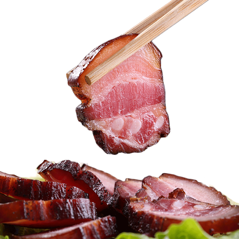 正宗农家自制柴火烟熏肉老腊肉特色腊味湖南湘西特产500克