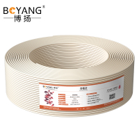 博扬 2M两兆E1同轴电缆SYV75-2-1*2双芯64编屏蔽无氧铜射频DDF信号线100米BY-2M-1*2-100m