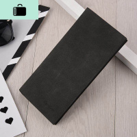 钱包男长款日青年学生超薄折叠潮流时尚复男士皮夹子韩潮人个性NEWLAKE 黑色