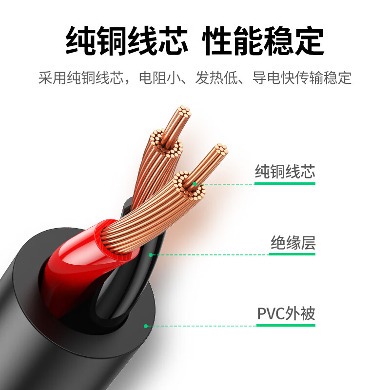 绿联UGREEN 中规电源适配器 黑色 5V1A 1.5米 30593 CD261 个高清大图