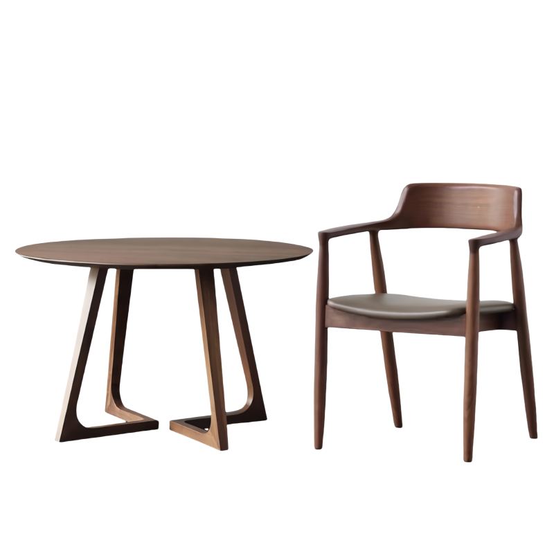 芙首泰实木洽谈桌600*600*600mm(1桌2椅)套高清大图