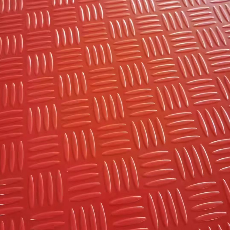 臻远 ZY-DT045橡胶防滑阻燃地垫车间仓库地板垫走廊地毯 红色2米宽1米长高清大图