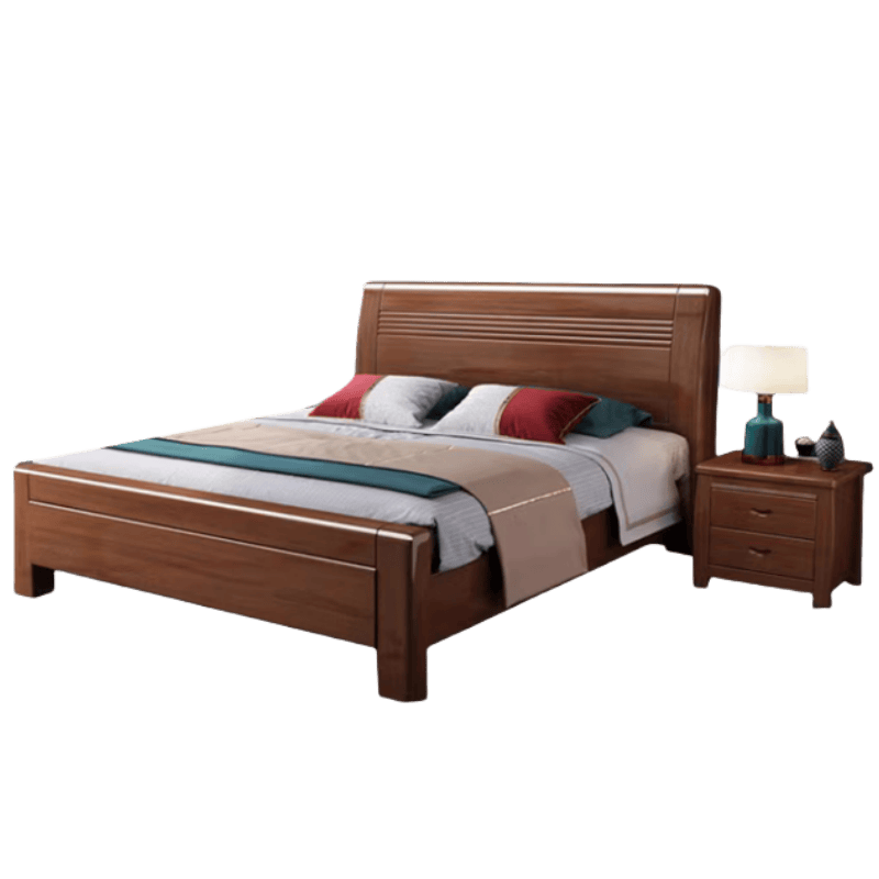 鑫木樽床+床头柜150*200*110cm套高清大图