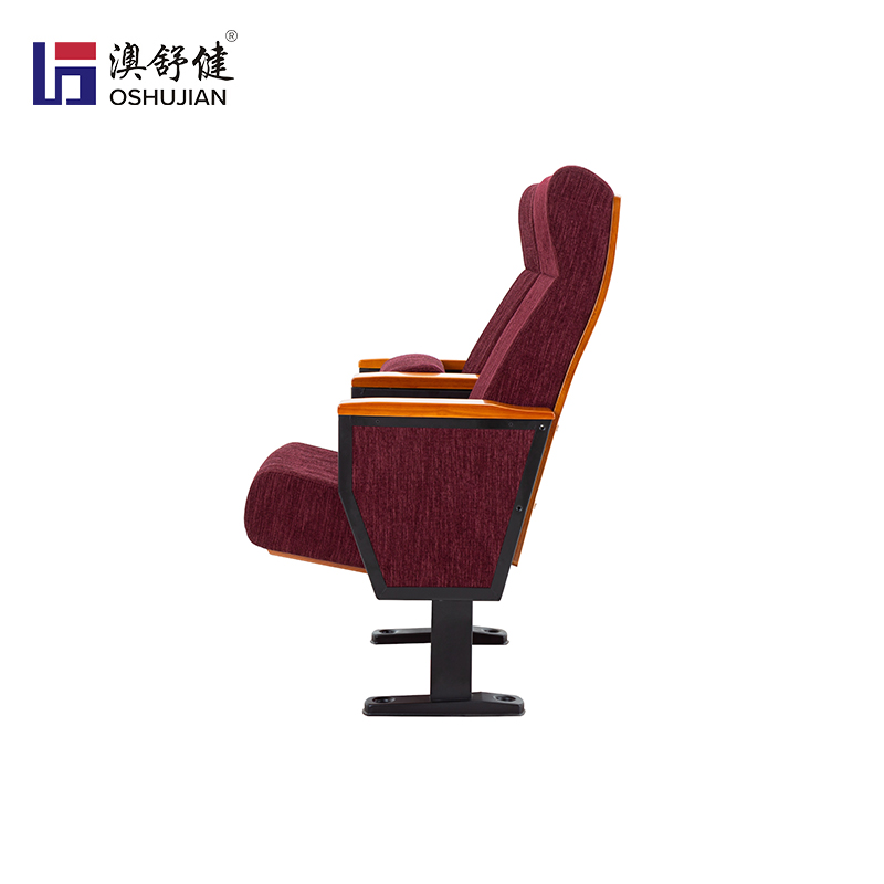 剧院椅阶梯报告厅礼堂椅会议室带写字板排椅电影院椅子 澳舒健 礼堂椅SJ8633 -1张高清大图