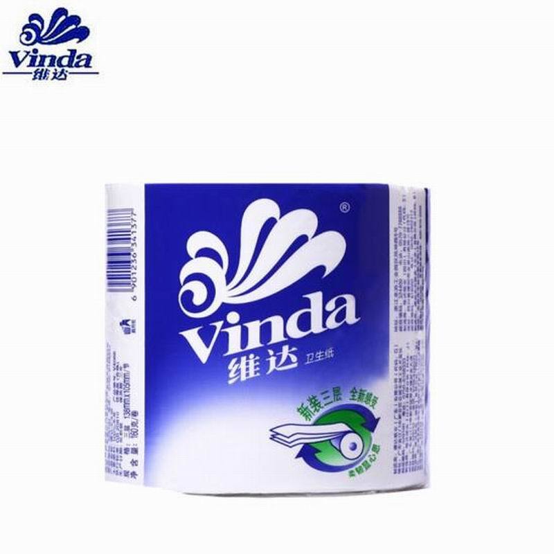 LTSM 维达 卷纸空芯卫生纸厕纸3层160g*10卷蓝色经典V4068 (10卷/提)