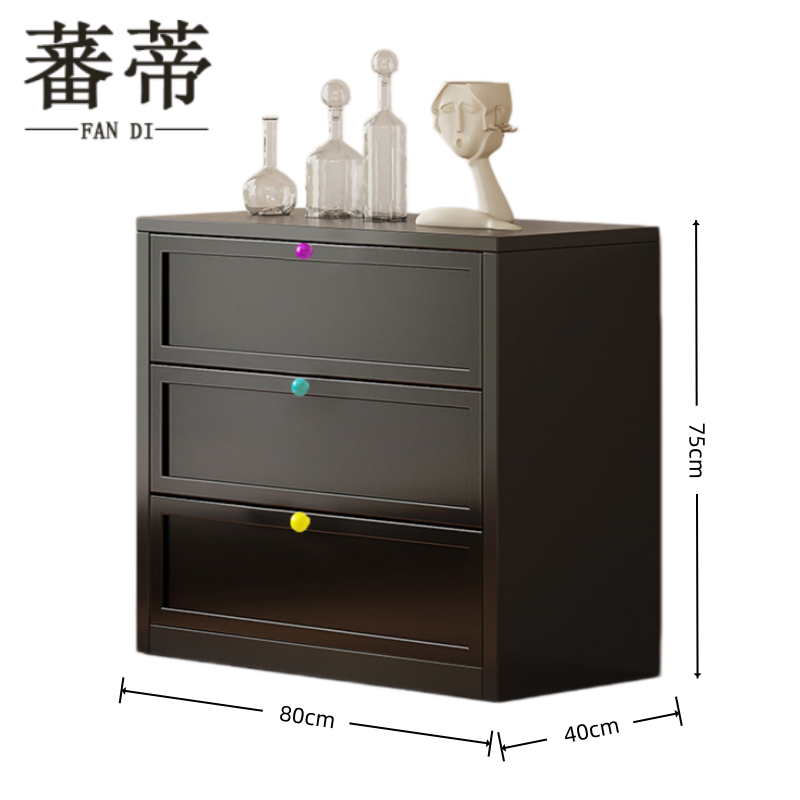 蕃蒂 收纳柜 80*40*75cm 台高清大图