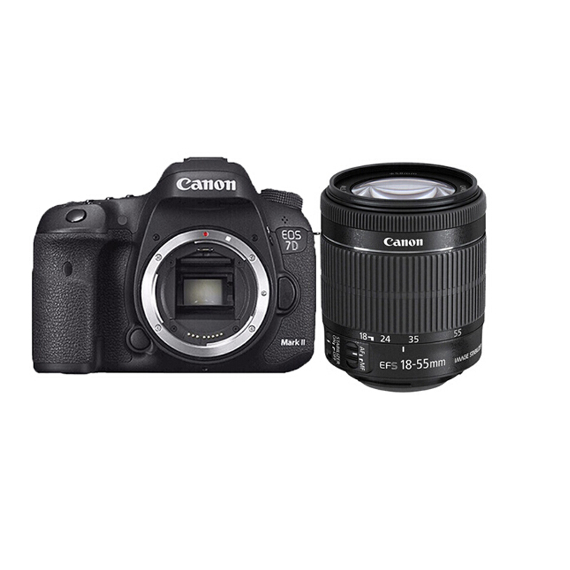 佳能(Canon) EOS 7D Mark II 数码单反相机 佳能EOS 7D2搭配 佳能 EF-S18-55 IS STM拆机镜头
