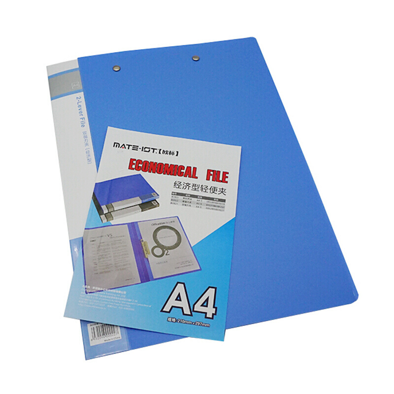 欧标 经济型双强力夹 B1923 A4 背宽18mm 48.7*31cm PP料 蓝色 单位:个