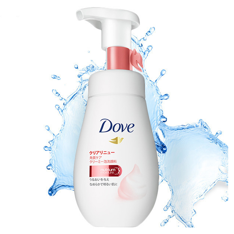 多芬(Dove)洁面乳 净亮弹嫩洁面泡泡160ml 日本进口[联合利华]高清大图