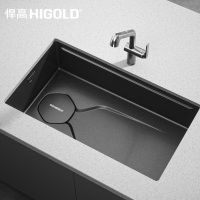 悍高厨房水槽LS1.0 pro系列952497T纳米灰石纹板.304材质.750*430*223mm