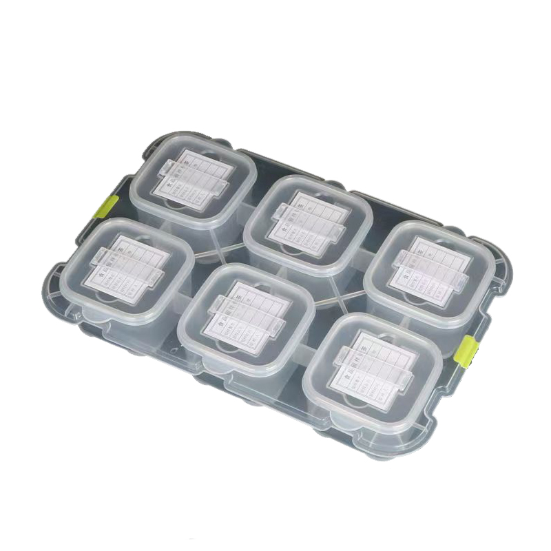 橙亿鸿 六连格留样盒 250毫升红边/个高清大图