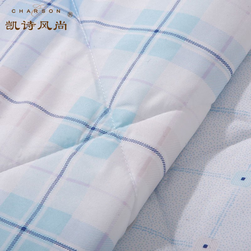 凯诗风尚(CHARSON)夏被 磨毛格子夏被 可机洗被子绗缝被芯玛格空调被1.5*2m