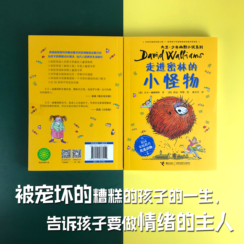 [正版]接力 走进密林的小怪物 大卫·少年幽默小说系列家庭教育优选读物心灵成长励志冒险小说儿童文学小学生课外阅读曹文轩书高清大图