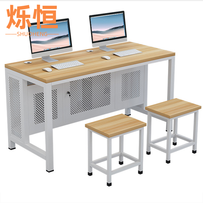 烁恒办公桌双人位套高清大图