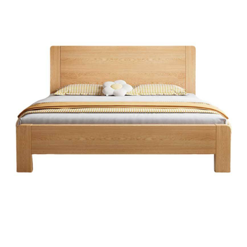 实木床(含8公分棕垫) 1000*2000mm高清大图