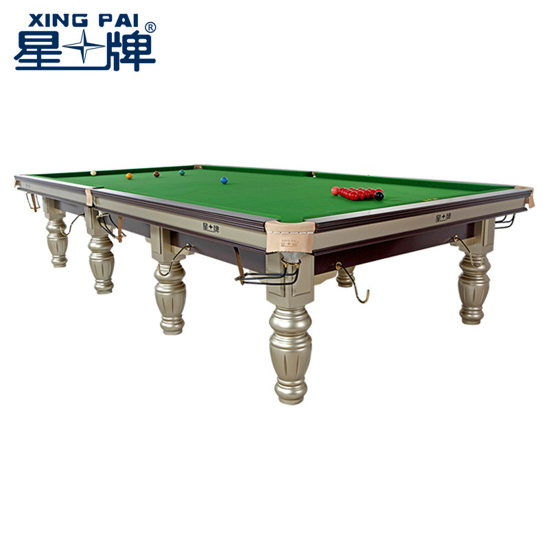 星牌台球桌xw106-12s英式斯诺克标准型成人家用商用国标桌球台