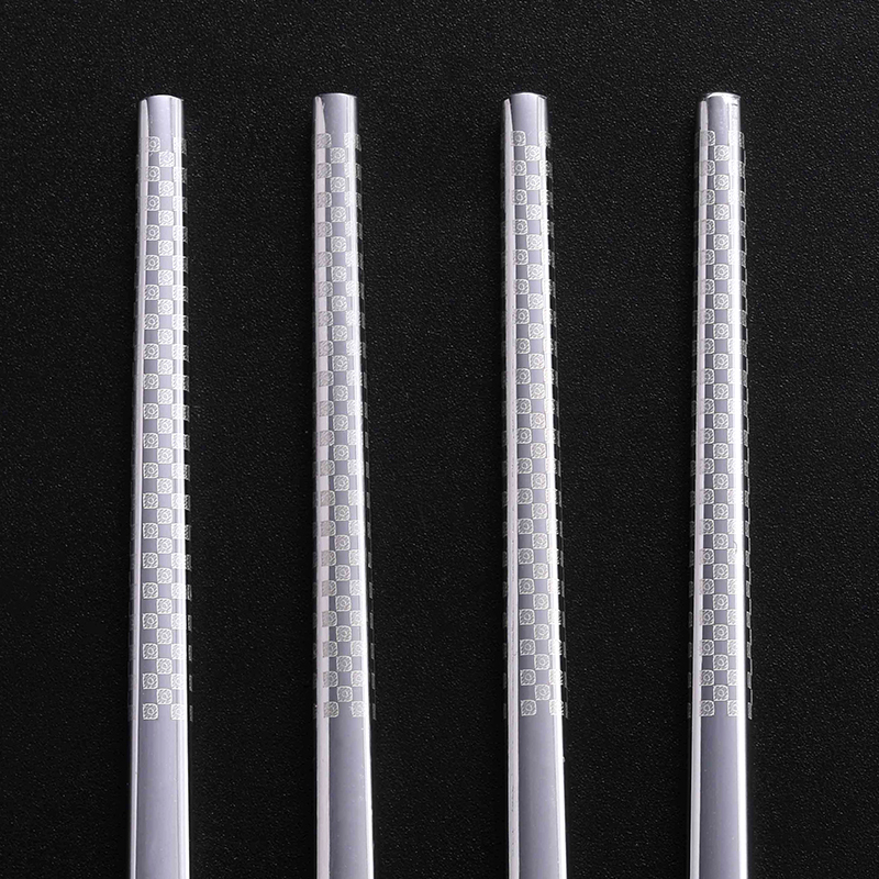 唐宗筷 304不锈钢筷子 防滑 防烫 耐摔10双装 年年有鱼款 23.8cm C6245