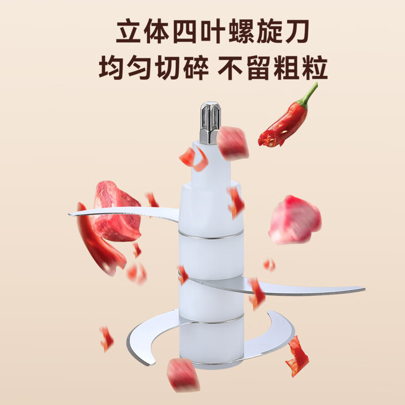 艾青春(AIYOUth)绞肉机家用料理机全自动多功能小型电动辅食搅拌机打肉馅碎肉 2L IQC-J30A(升级款)高清大图