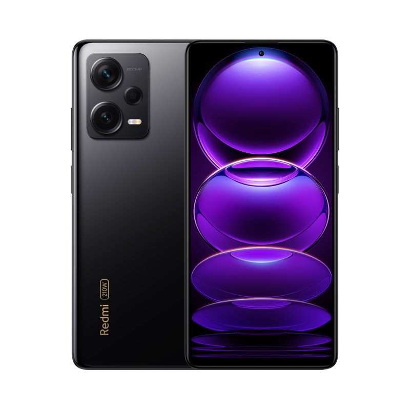 Redmi Note 12 Pro+ 子夜黑特别版 8GB内存 256G存储 天玑1080处理器 超清影像 超强续航 210W神仙秒充 极致性价比 5G智能手机