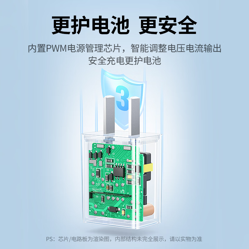 绿联 充电器 MicroUSB数据线安卓充电套装 适用于华为/小米/vivo/荣耀手机手环蓝牙耳机风扇充电头高清大图