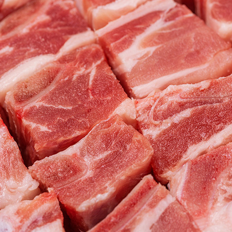 雨润 猪肋排400g/袋 原装进口新鲜猪肉 生鲜速冻