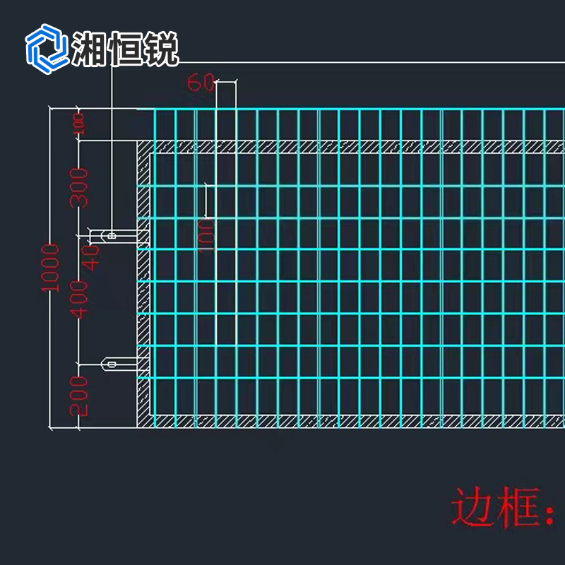 湘恒锐 隔离网片 镀锌 喷塑 墨绿色 孔径50x50/2800mmx1000mmx4.2mm 片高清大图