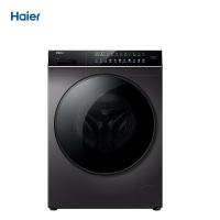 海尔(Haier)洗衣机全自动滚筒10公斤晶彩系列直驱变频蒸汽除菌家用大容量洗衣机 玉墨银 EG100BDC189SU1