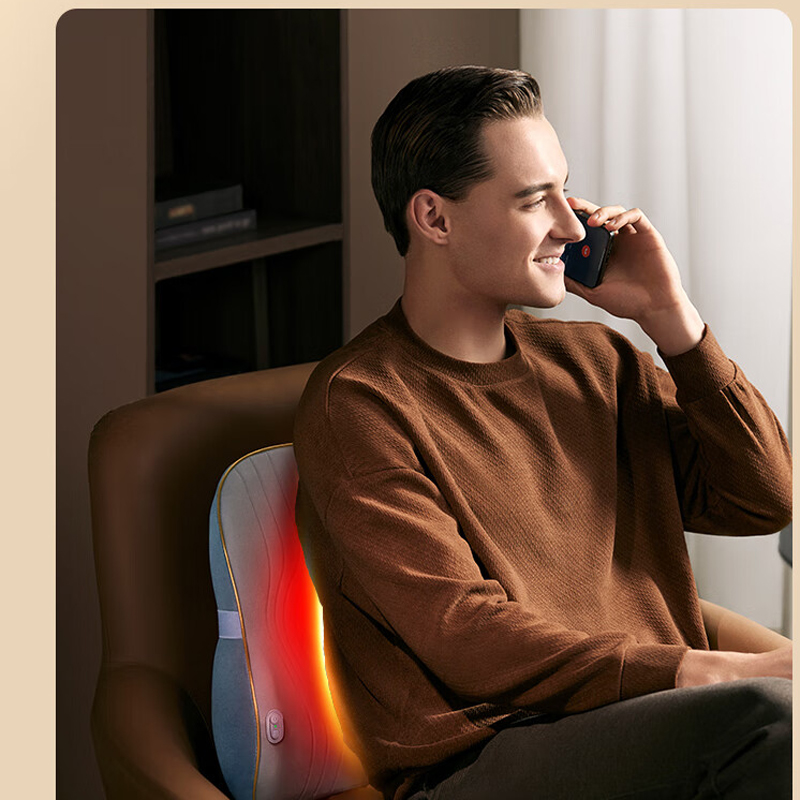 [八钢专用]skg腰部按摩仪 T3二代护腰椎热敷推揉按摩器全身肩颈腿背多功能腰靠垫枕高清大图