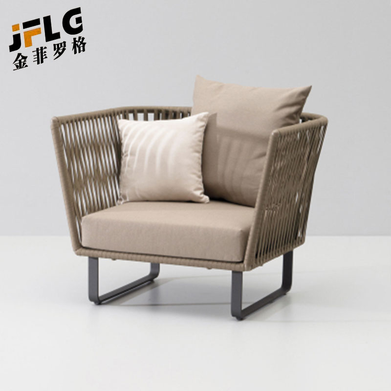 金菲罗格户外沙发庭院休闲藤编沙发高清大图