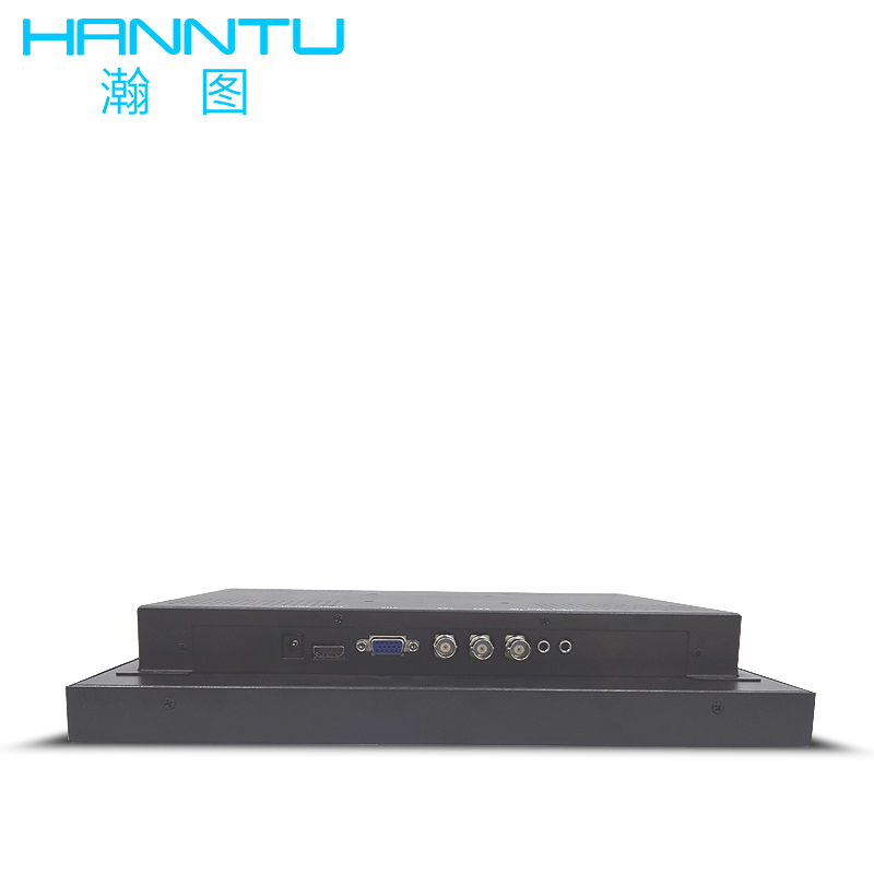HANNTU 17英寸液晶监视器 视频监控设备工业级监控显示器BNC/VGA/HDMI接口4:3