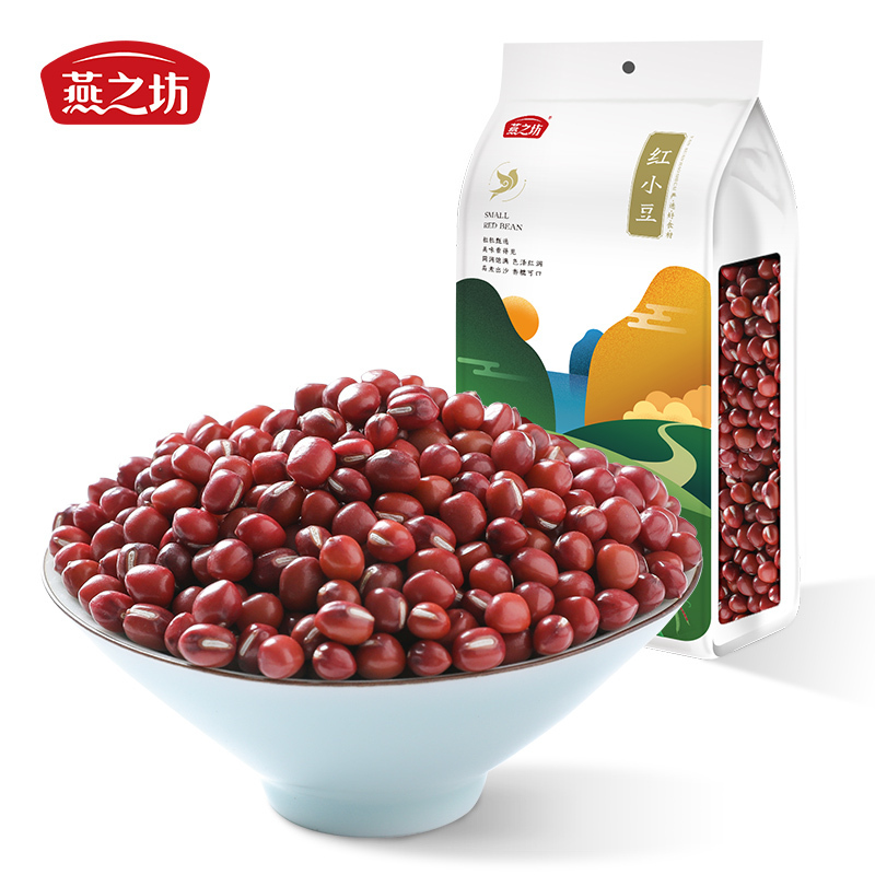 燕之坊红小豆1kg*2袋量贩装粒粒甄选易煮出沙五谷杂粮粗粮粥饭豆浆原料