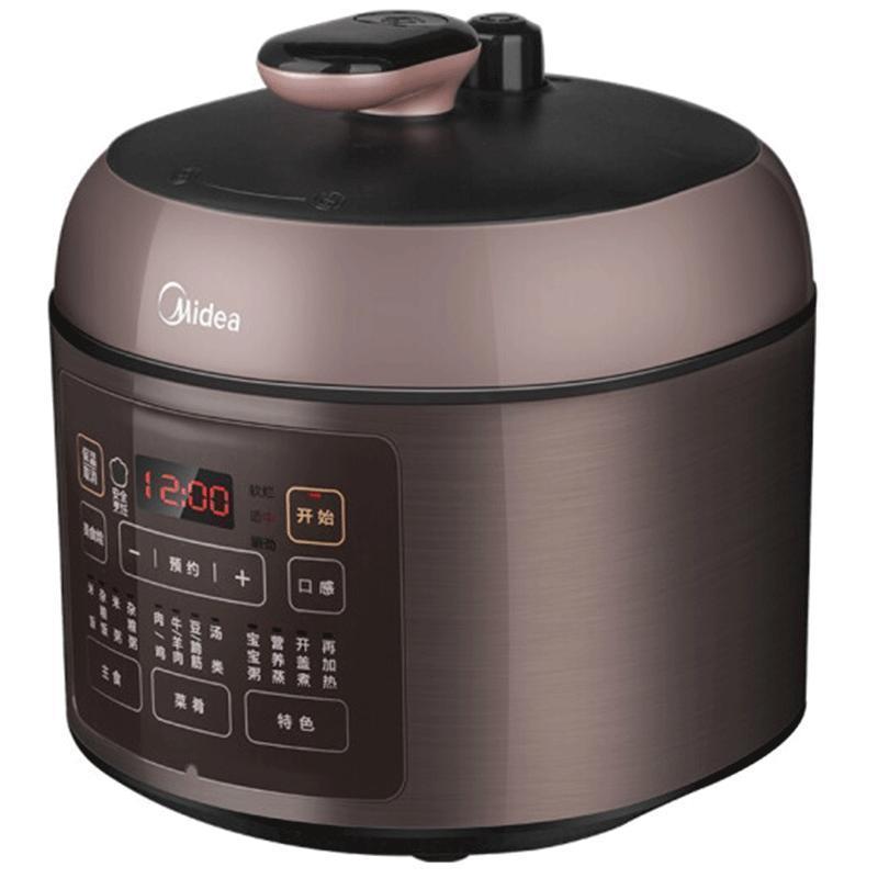 美的(Midea)电压力锅家用2.5L升智能家用迷你小型高压饭煲智能全自动1-2-3量 SS2522P 2.5升曜石黑高清大图
