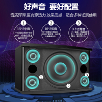 HYUNDAI/现代 K80家庭ktv音响套装全套卡拉OK点歌机家用客厅音箱功放k歌网络点唱机触摸屏一体会议室舞蹈设备