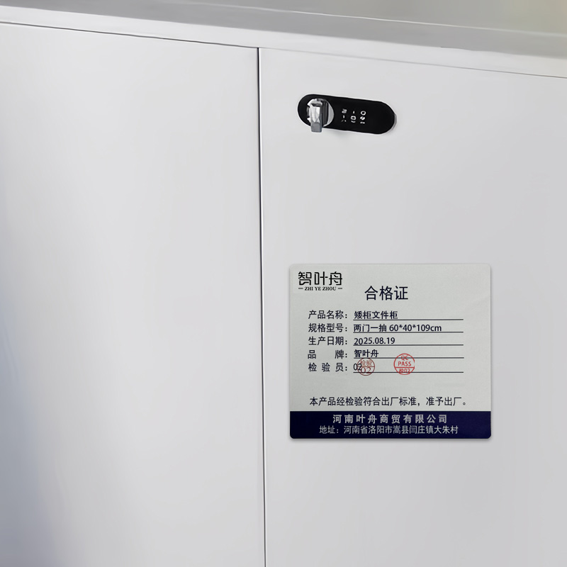 智叶舟矮柜文件柜两门一抽60*40*109cm台高清大图
