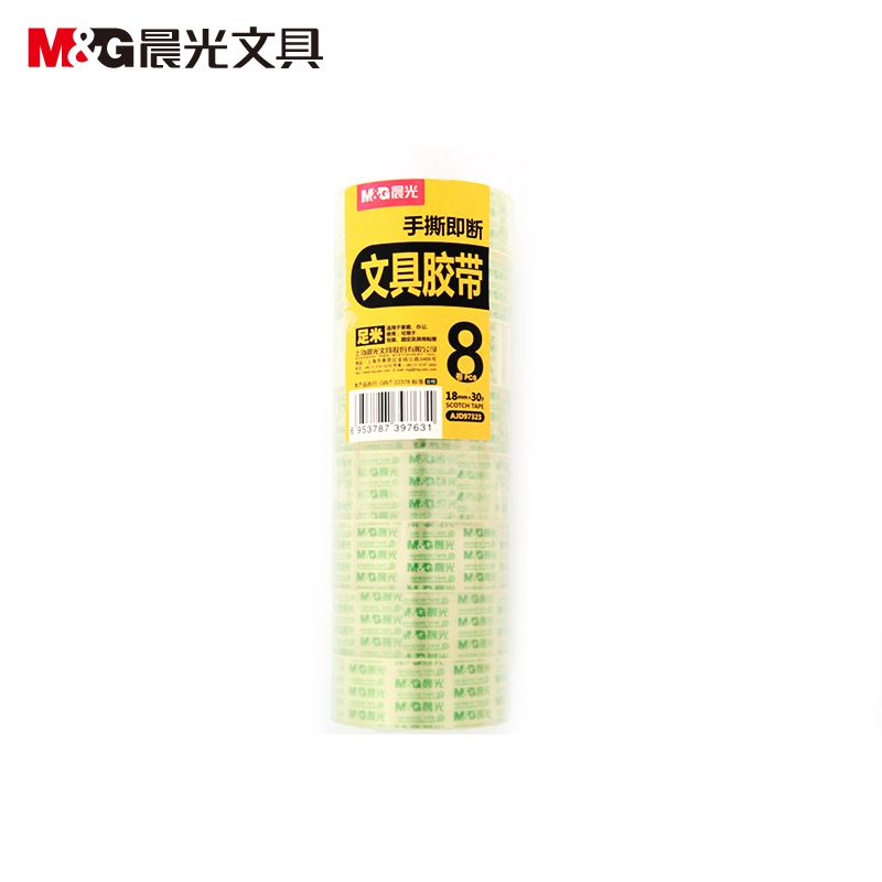 晨光(M&G)AJD97323 文具胶带18mm*30y(8卷/筒)-(筒)