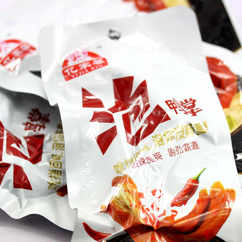 亿家馨 泡鸭掌25g*16包原味鸭脚掌鸭爪卤味小吃即食掌上宝零食批发 原味泡鸭掌25g*16包