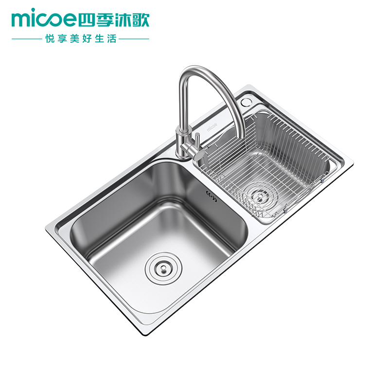 四季沐歌 Micoe 厨盆 水槽m B01 78 P Micoe 四季沐歌304不锈钢洗菜盆水池洗碗盆拉伸双槽洗菜盆 价格图片品牌报价 苏宁易购四季沐歌官方旗舰店