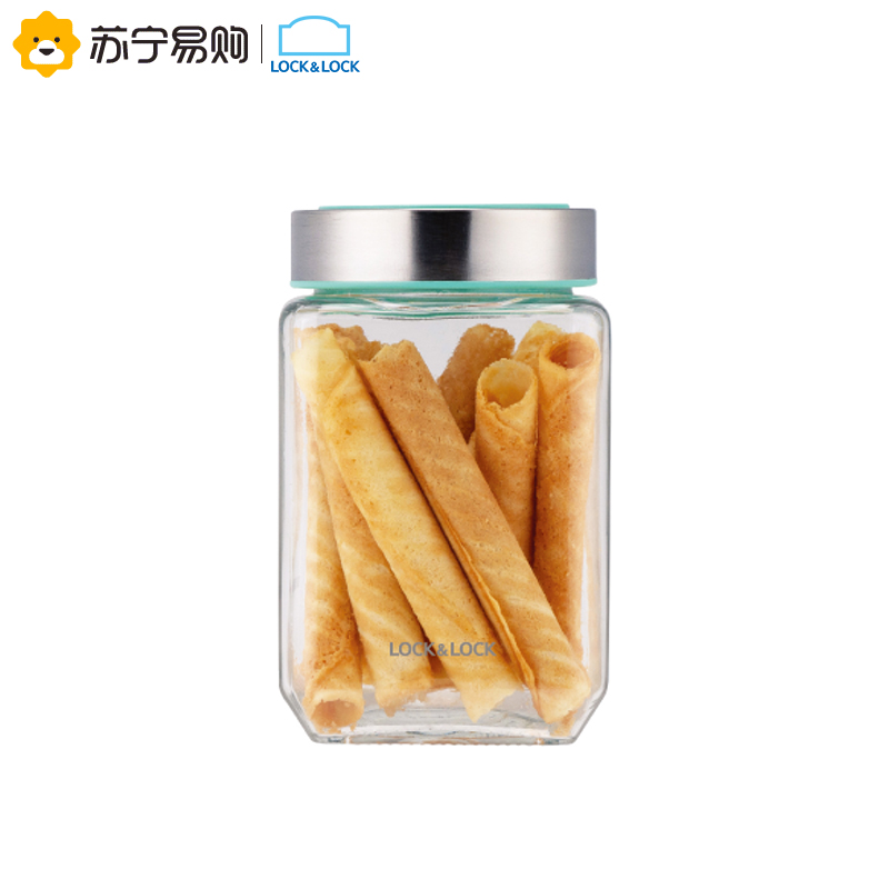 乐扣乐扣(LOCK&LOCK) 玻璃储物罐 密封防潮储物瓶 零食杂粮收纳储物容器 LLG801 750ml