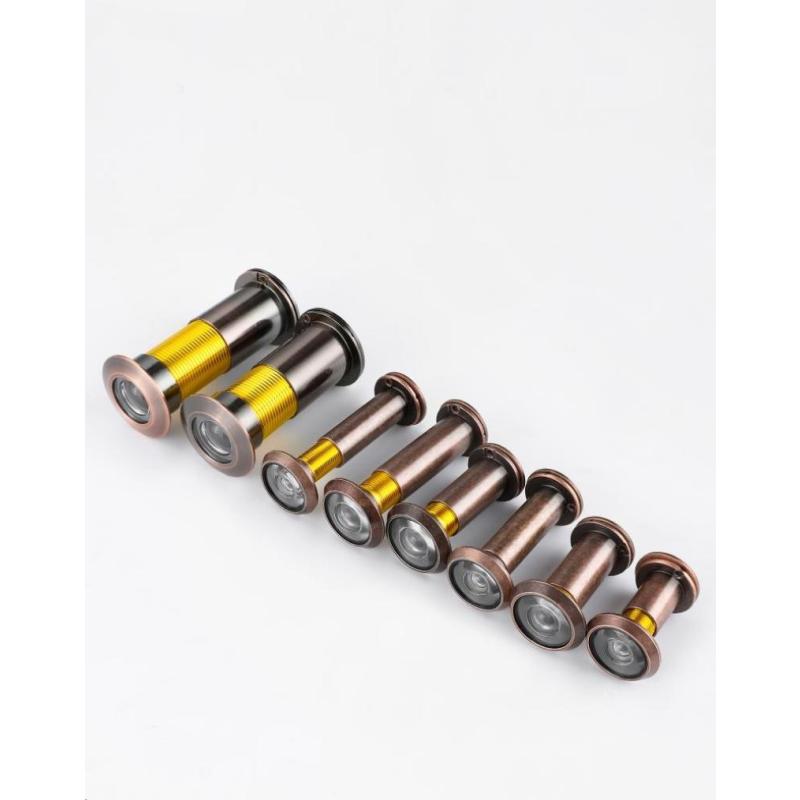 防盗门猫眼门镜通用堵孔二合一门铃家用门上猫眼摄像头监控防盗器-猫眼-16锌合金门镜（一体）金色200°X65-