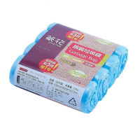 茶花32070T 塑料大号加厚捆装清洁袋42cm*46cm蓝色(混包) 单位:包